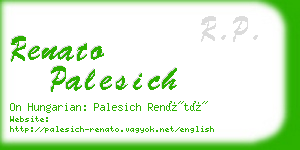 renato palesich business card